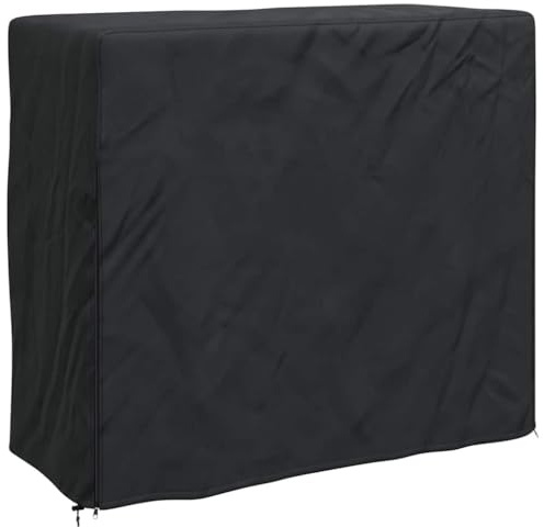 Firewood Rack Cover with Carrier Bag for Garden Terrace, Black Cover for 61 x 122 x 106 cm Firewood Storage