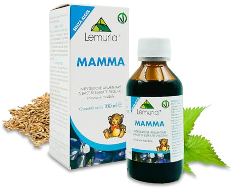 Lemuria - Mamma 100ml - Integratore Alimentare per Favorire l'Allattamento - Funzione Galattagoga - Made in Italy