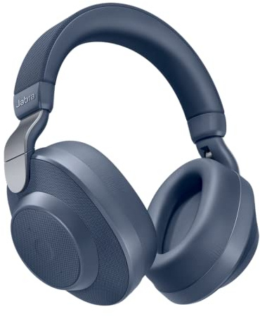 Jabra Elite 85h – Auriculares Inalámbricos Over-Ear – Cancelación Activa de Ruido – Batería de Larga Duración para Llamadas y Música – Azul Marino