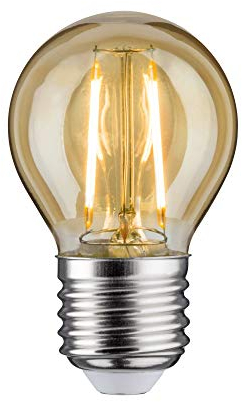 Paulmann 28710 LED Lampe Filament Tropfen 2,6W Leuchtmittel Gold 2500K Goldlicht E27