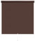 Rollo Springrollo Mittelzugrollo 14 Farben Breite 62 bis 202 cm Länge 180 cm Bedienung Mittelzug Stoff Blickdicht lichtdurchlässig Fenster Sonnenschutz Blendschutz (202 x 180 cm/Cappuccino, Braun)