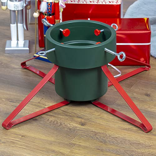 The Christmas Workshop 70509 Christmas Tree Stand/Fits Trees Up To 2.5M Tall & 14.5CM Diameter/Holds 2.8L of Water / 57cm x 57cm x 21.5cm