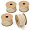 Keleily Jute Ribbon 4 Rolls Burlap Ribbons Jute Twine Rope Craft Ribbon for Gift Wrapping Strap Sewing Wedding Home Decoration DIY (10m x 0.5cm)