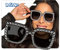 Boland - Partybrille Bling-Bling, für Erwachsene, Brille mit Strass, Spaßbrille, Karneval, Fasching, Fastnacht, Mottoparty, Halloween