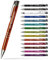 #teamludorf 100x Metall-Kugelschreiber mit Wunsch-Gravur - Personalisierte Kulis - Stift mit Namen - 14 Farben & 20 Schriftarten - 100 Stück - Orange