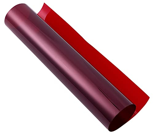 ibasenice Roter Farbfilter Papierkorrektur Gel Beleuchtung Filter transparent Licht Film für Fotostudio Licht Stroboskop Taschenlampe