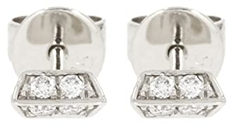 XEN Ohrstecker Prisma mit 8 Diamanten 0,06 ct. 585 Weißgold