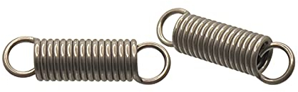 Rugo - Zugfeder, Außen Ø15mm, Draht Ø2,2mm Edelstahl (Einhänge-Länge 54,5mm - 2Stück)