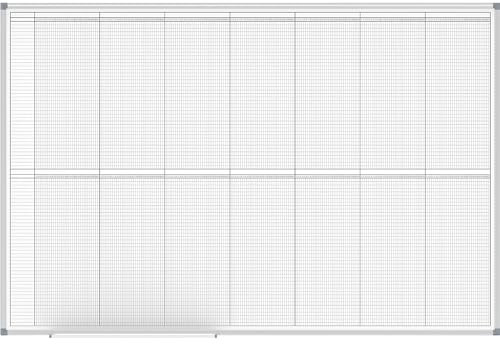 MAUL | Plantafel | Jahresplaner | Ansicht 2 x 6 Monate | Breite 1500 mm