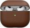 KeyBudz Artisan Leder Schutzhülle für Apple AirPods 3 Case, Etui, Ledertasche Echtleder, Kopfhörer Ohrhörer Zubehör, braun