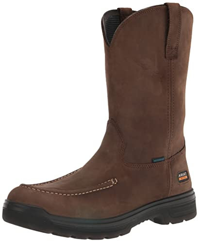 ARIAT Stivali da lavoro impermeabili da uomo Turbo Moc Toe Western Boot, Caffè, 7