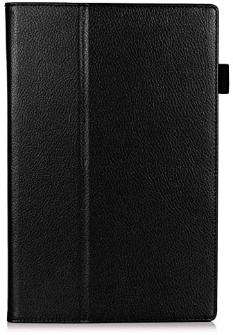 Schutzhülle für Sony Xperia Tablet Z2 10.1 SGP511 SGP512 SGP521 SGP541 SGP551, ultradünn, Folio-Ständer, leicht, PU-Leder, für Sony Xperia Z2 10.1 SOT21 SO-05F, Schwarz