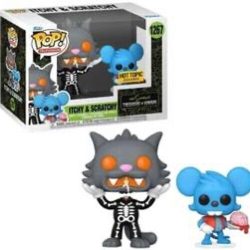 Funko The Simpsons Halloween Pop! Television Itchy & Scratchy (Skeleton) Vinyl Figure Hot Topic Exclusive