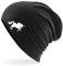 Huuraa Beanie Einhorn Silhouette Geschenk Black Einhorn Präsent