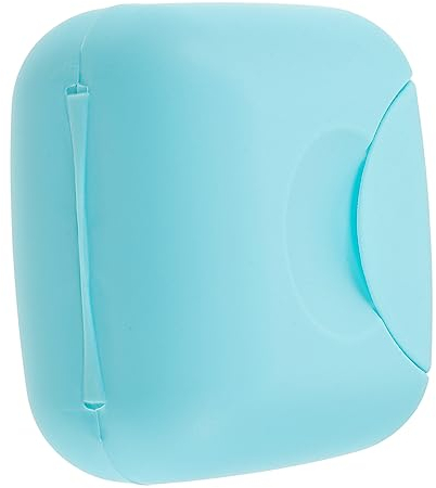 Anneome Storage Box - Portable Plastic Organizer for Travel Dustproof Holder for Cups and Feminine Hygiene Items Light Green