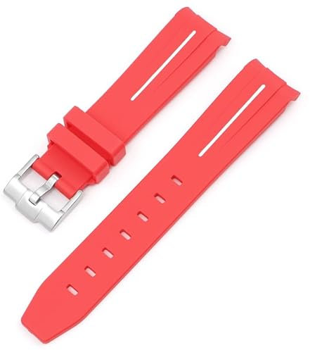 BBZ Bracelet en caoutchouc souple Nouveau bracelet de montre en silicone compatible avec Omega X Swatch Moon Watches Men Women 20mm Curved End Rubber Wrist Band