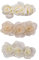 NUZAMAS Lot de 3 barrettes à cheveux roses blanches pour femme fille adolescente mariage demoiselle d'honneur cadeau
