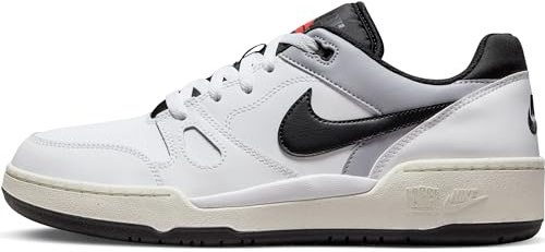 NIKE Herren Full Force Low Sneaker, White/Black-Pewter-Sail, 39 EU