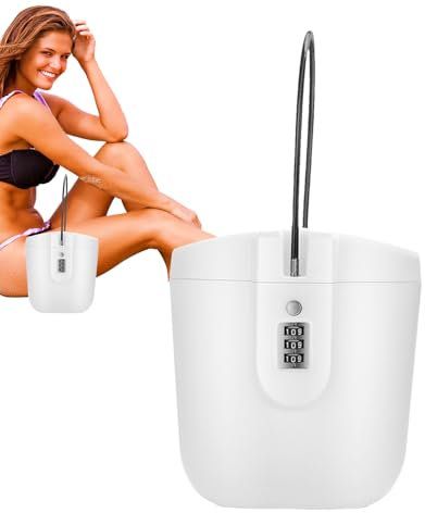 Fukamou Travel Lock Box | Portable Waterproof Key Lock Box Safe with Removable Cable Handle - 2L Security Case for Indoor/Outdoor Storage of Personal Items