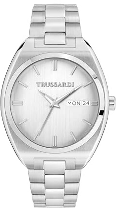 Trussardi Herrenuhr, Uhrzeit, Datum, Analog, 42 mm, Metropolitan-Kollektion, Geschenk für den Freund