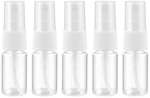 5PCS Small Spray Bottles, 10ML Mini Travel Spray Bottles Travel Bottles Refillable Liquid Containers, Fine Mist Sprayer Bottle, Transparent Plastic Atomiser for Essential Oil, Cosmetic, Perfume