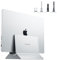 PULWTOP Vertikaler Laptop Ständer, MacBook Ständer Aluminium Halterung mit Verstellbarer Vertikal Stand für laptops, Notebook, MacBook Air,Pro,Tablet and iPad, Laptopständer für Mac Mini - Silber