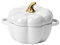 GHYJPAJK Ofenfeste Kürbis-Schalen, Kürbis-Schalen mit Deckel, Kürbis-Topf, Halloween-Süßigkeitenschale, Kürbis-Suppenschalen für Zuhause, Erntedankfest, Halloween-Party, 425 ml, Weiß