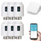 QYOEGSQ Smart Radiator Thermostat Valve,WiFi Add-On Smart Radiator Valve Programmable Temperature Controller with Voice and APP Control,Smart Digital Heating Control(6pcs)