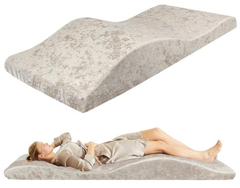 AIROW Wimpern Bettmatratze aus Memory-Schaum, Schaum Wimpern Bett Topper, Ergonomische Gebogene Wimpern Liege Matratze für Spa-Massage und Schönheitssalon
