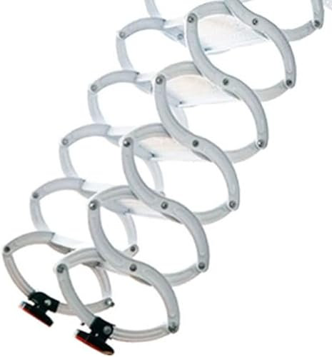 Escalera de pared resistente para espacios interiores y exteriores, ahorra espacio, escalera plegable para ático con capacidad de carga de 1100 libras