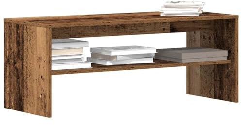 Rantry Mobile Porta TV Legno Vecchio 100x40x40 cm in Truciolato, Mobile Porta TV Mobiletto Basso per TV per Tavolino da Salotto Industriale Supporto TV Soggiorno