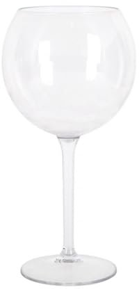 PEGANE Set de 6 verres ballon transparent GASTRO 65cl avec une tige, pour servir des cocktails et vin - Dimension: 10 x 21.5 cm
