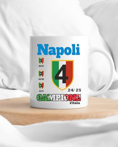Generico Tazza Napoli Campione, Scudetto, Mug da Calcio, Commemorativa 4° Titolo