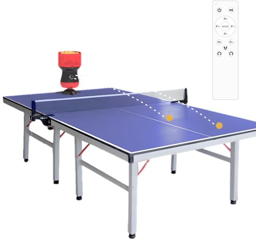 Ping Pong Ball Pitching Machine - 90 Ball Capacity, Multiple Serving Modi, Cordless Control for Table Tennis Training
