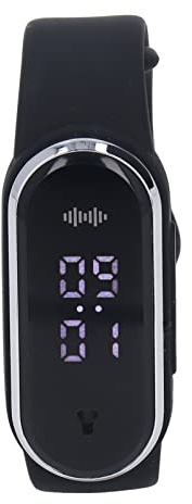 Ejoyous Anti Mosquitos Bracelet Watch, USB Rechargeable Ultrasonic Mosquitos Bracelet with Electronic Clock and Temperature Measurement, for Outdoor Sports and Daily Use (BLACK)