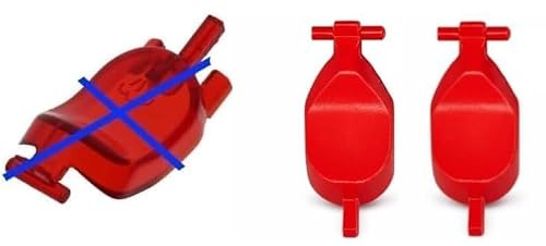 Alternativa economica 2 pz pulsante come 10002024 per ferro da stiro serie TDS 4 6 e 8 rosso compatibile con Bosch