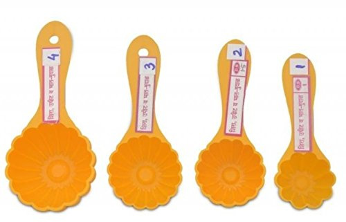 Indiabazaar Plastic Modak Prasad Scoop, Dome Flower Shape Mould with Handle - 4 Sizes (NO4 - W:7.5cm x H:4cm)