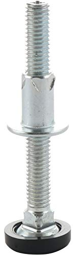 VASALAT Höhenverstellschrauben mit Einschlagmuttern; Regulierschrauben M8 x 80 mm; Inhalt: 10 Stück