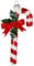 Krebs Glas Lauscha - Weihnachtsdekoration/Christbaumschmuck aus Glas - Weihnachtsanhänger - Motiv: Zuckerstange - Größe: ca. 10 cm