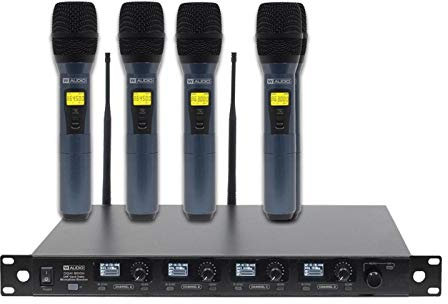 W Audio DQM800H Quad Handheld UHF System (CH70)