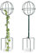 Relaxdays Rankhilfe, 2er Set, Kugel, freistehend, Beet, Topfpflanzen, wetterfest, Kletterhilfe, Höhe: 80 cm, dunkelgrün