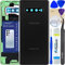 LUVSS Akkudeckel Kompatibel für Samsung Galaxy S10+ Plus Rückseite Glas Deckel Original Backcover Ersatz Reparatur Set SM-G975F/DS (Schwarz)