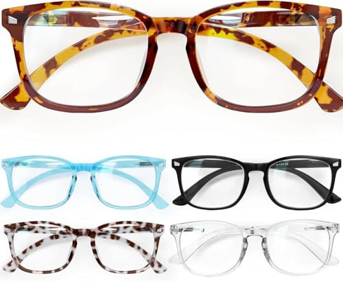 CCVOO Lesebrillen damen herren mit blaulichtfilter Augenoptik Brille Lesehilfe für Damen Herren