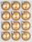 12 TLG. Glas-Weihnachtskugeln Set in Classic Gold Silber Regen - Christbaumkugeln - Weihnachtsschmuck-Christbaumschmuck