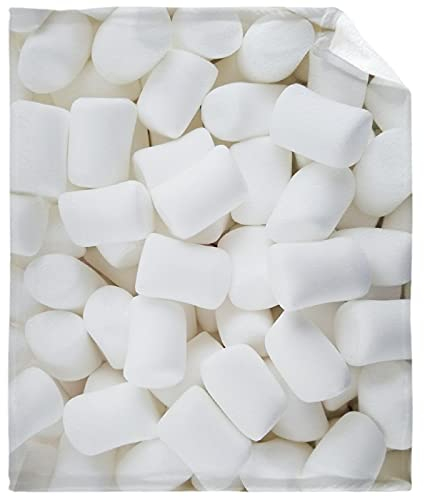 Food Marshmallow-Decke, gemütlich, weich, leicht, Flanell, Überwurfdecke für Bett, Sofa, Reisen, alle Jahreszeiten, 203,2 x 152,4 cm