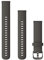 Garmin Quick Release Strap 18mm Silicone Strap Fits vivomove 3s, vivoactive 4s, venu 2S, Forerunner 255S Series, Easy to Click On and Off, No Tools Required, graphite