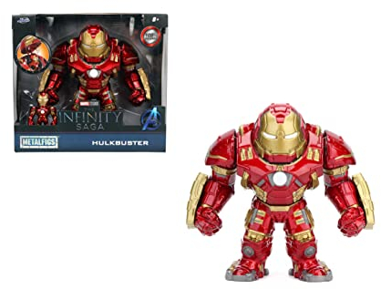 Marvel 6 Hulkbuster & 2 Iron Man Die-Cast Collectible Toy Figure, Red