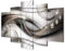 B&D XXL - Akustikbild 225x112 cm Bilder mit Akustikschaumstoff Hochleistungsschallabsorber Schallschutz Leinwandbild XXL 5 tlg Wandbild a-A-0174-b-n