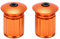 1 Paar Fahrrad Lenkerstopfen Orange Aluminiumlegierung Verstellbare Lenkerendkappen Lenkerendstopfen für 18-20 mm Rennrad BMX MTB Fahrradlenker