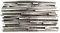 BELTINGER Gürtelschnalle Stripes 4,0 cm | Buckle Wechselschließe Gürtelschließe 40mm Massiv | Wechselgürtel bis 4cm | Silber